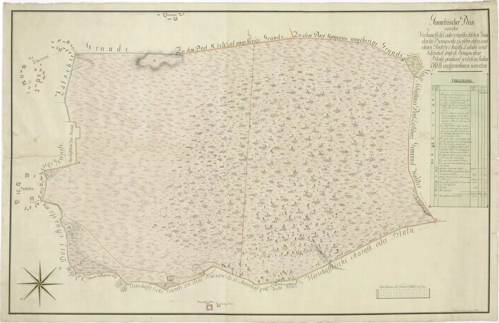 Voorbeeld van de oude kaart