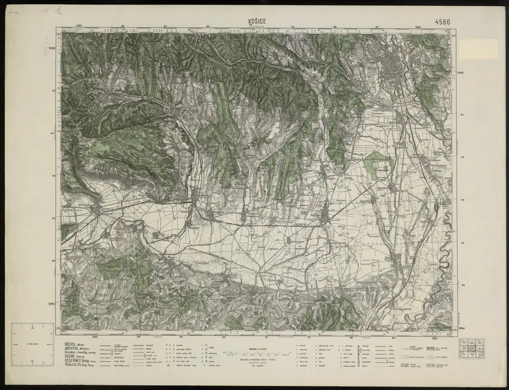 Voorbeeld van de oude kaart