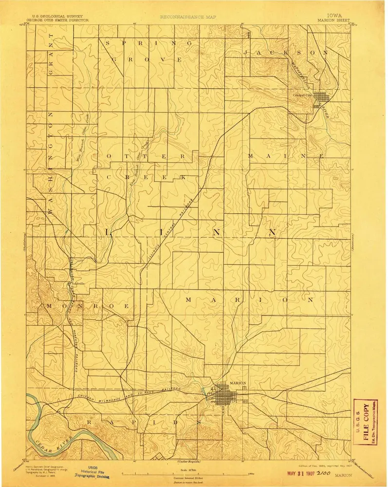 Aperçu de l'ancienne carte