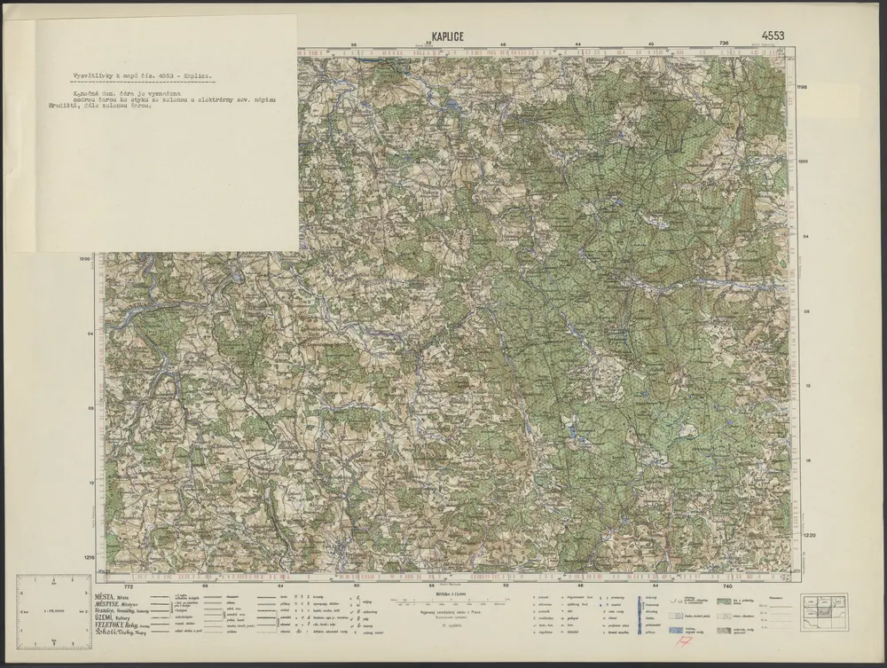 Voorbeeld van de oude kaart