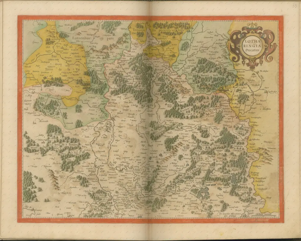 mapa z atlasu "Atlas Sive Cosmographicae Meditationes De Fabrica Mvndi Et Fabricati Figvra. Denuo auctos"