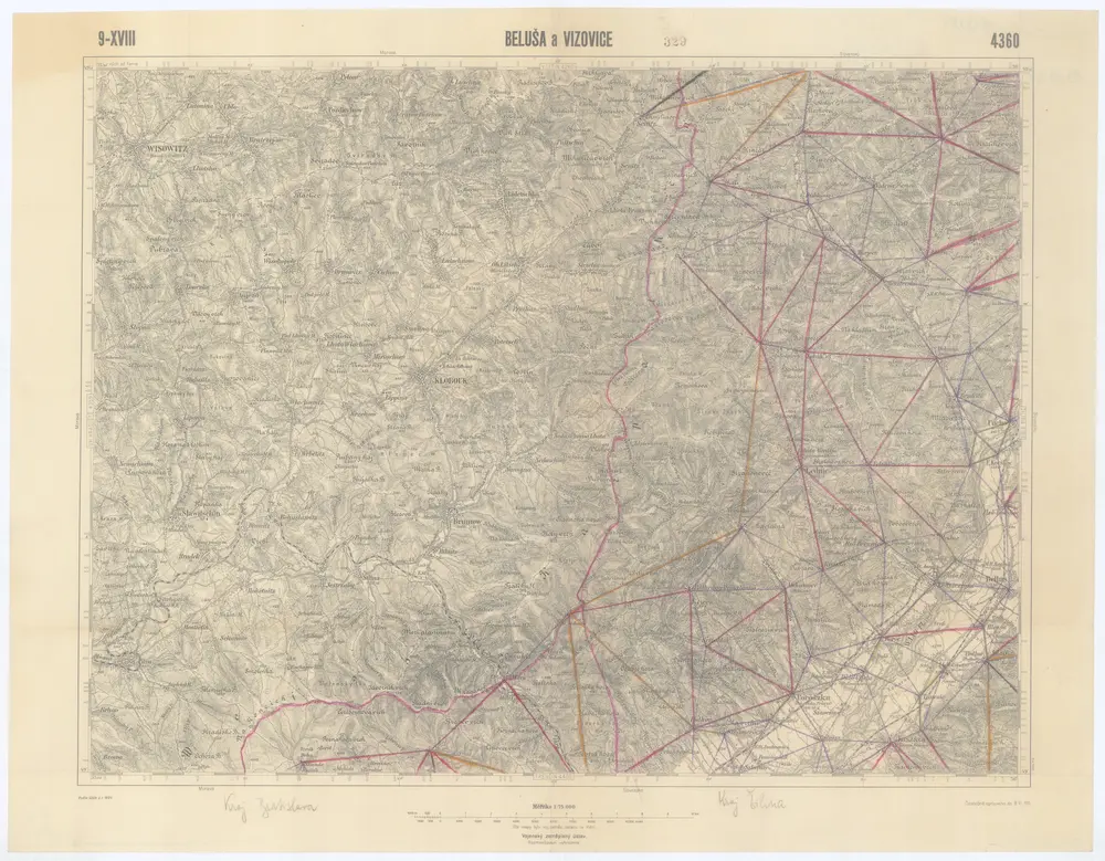 Voorbeeld van de oude kaart