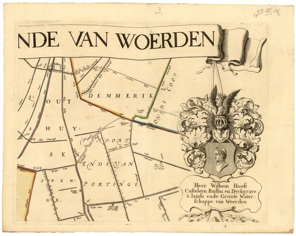 Voorbeeld van de oude kaart