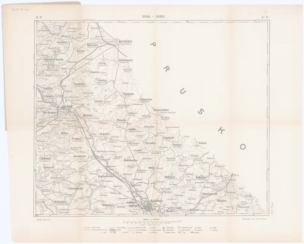 Voorbeeld van de oude kaart