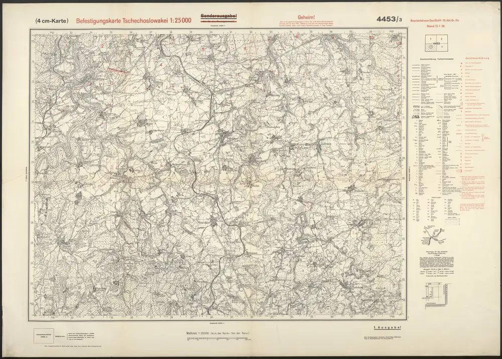 Voorbeeld van de oude kaart