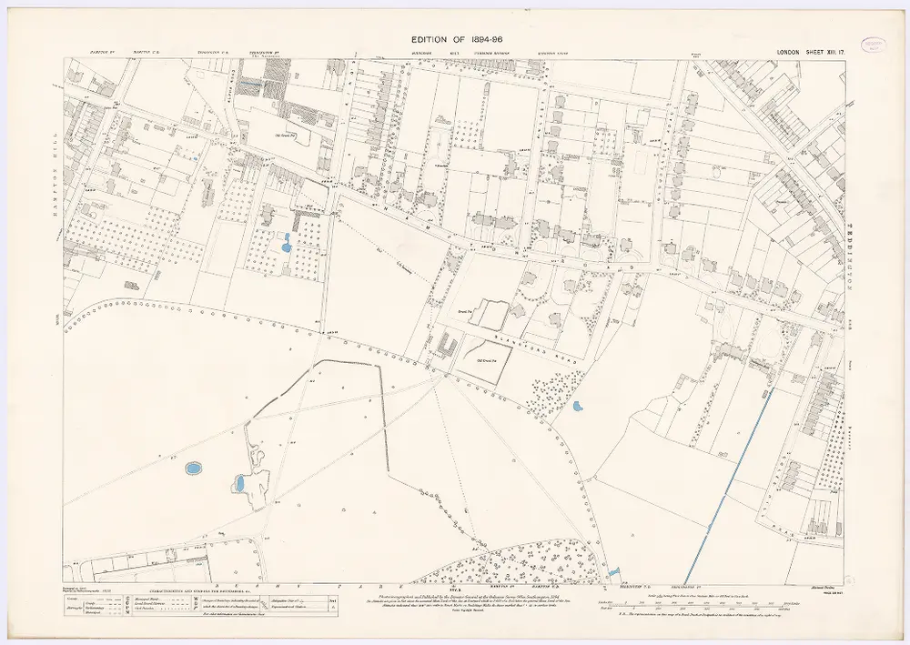 Voorbeeld van de oude kaart