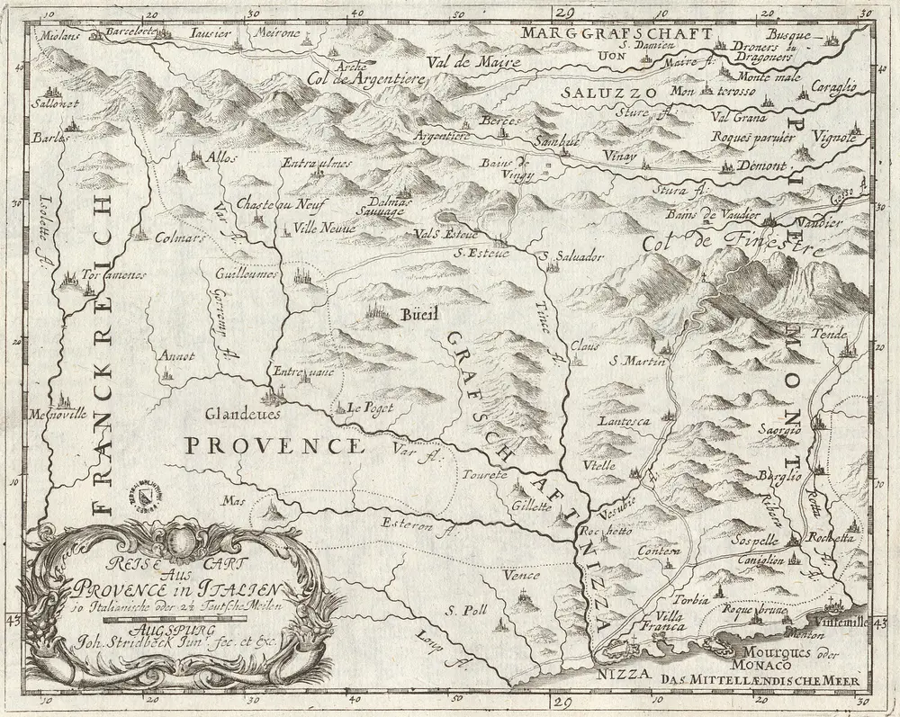 Aperçu de l'ancienne carte