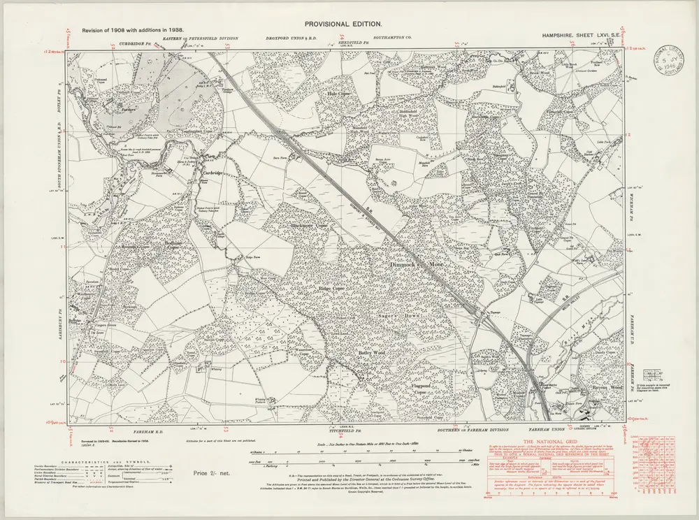 Voorbeeld van de oude kaart