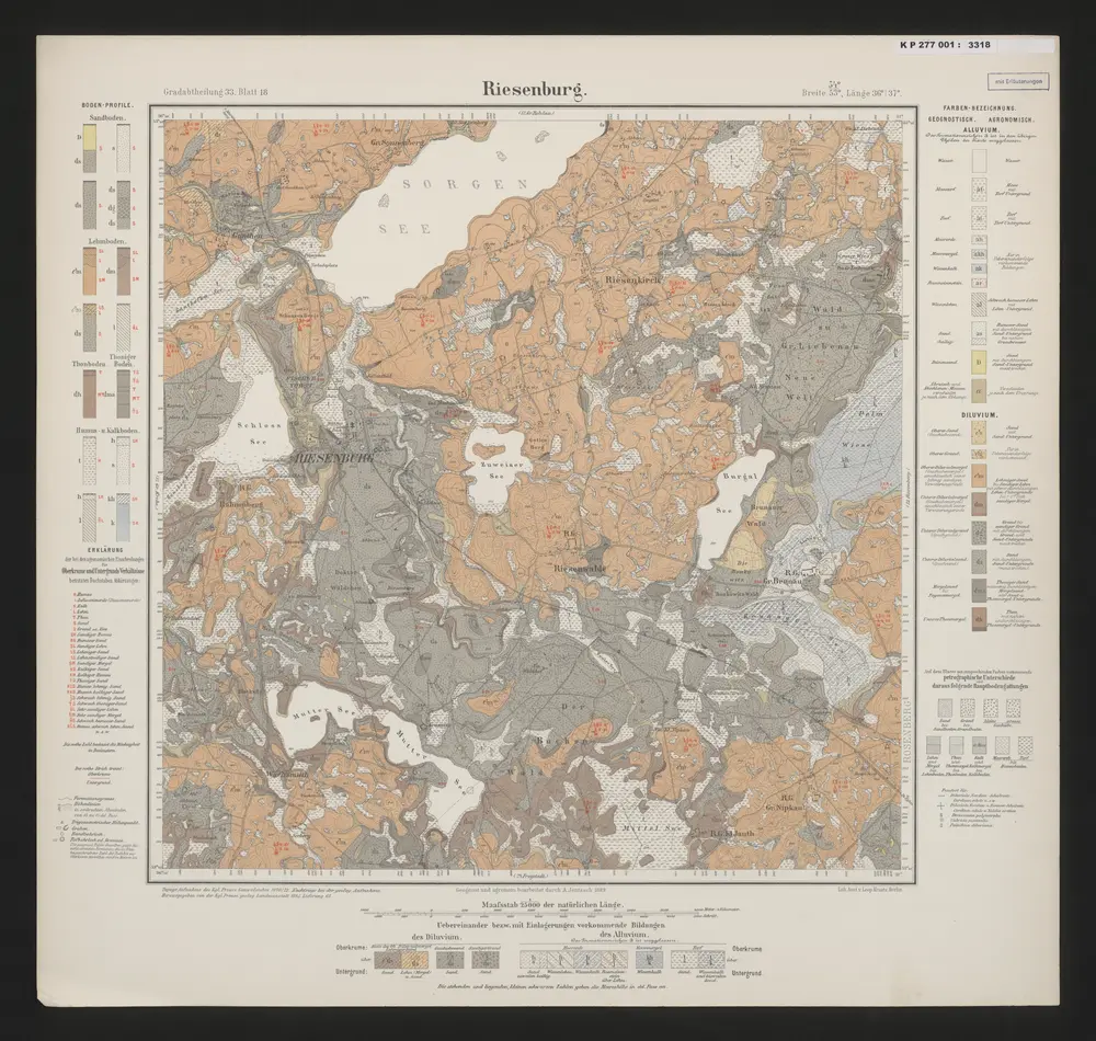 Voorbeeld van de oude kaart