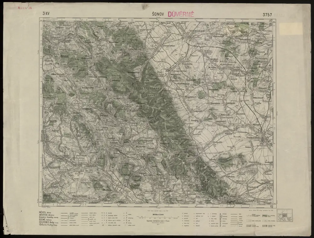 Voorbeeld van de oude kaart