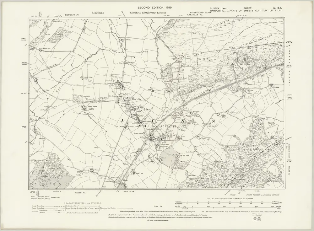 Voorbeeld van de oude kaart