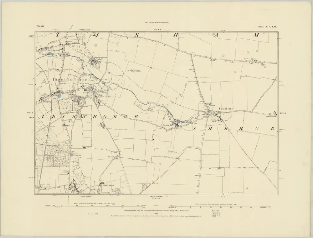 Voorbeeld van de oude kaart