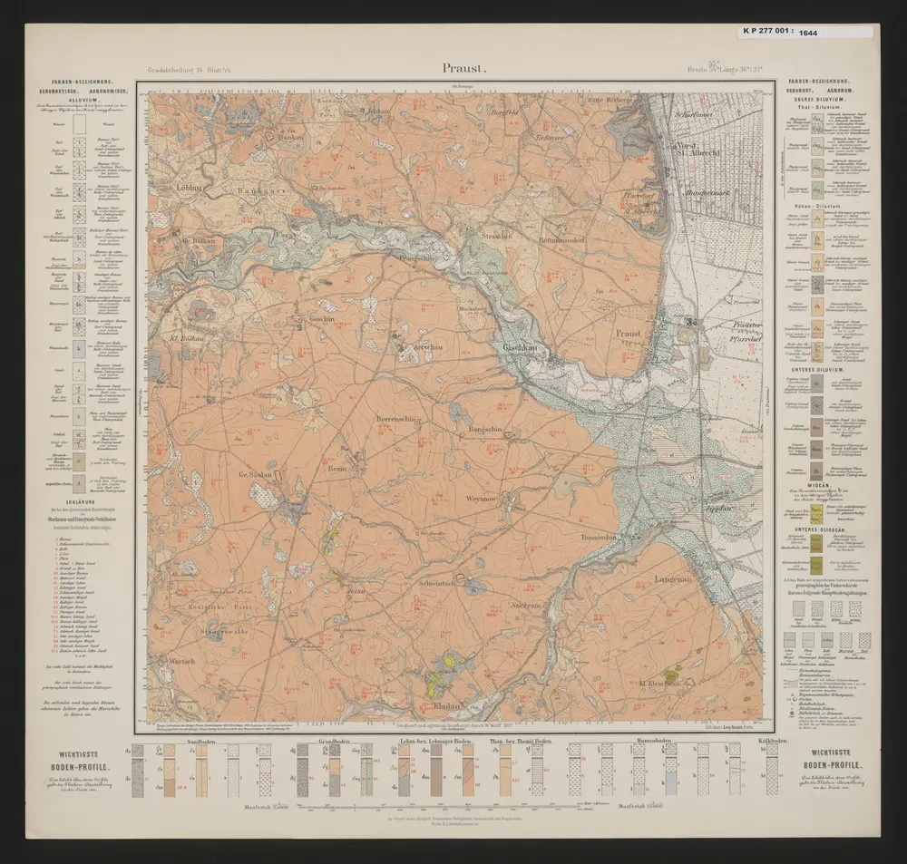 Voorbeeld van de oude kaart