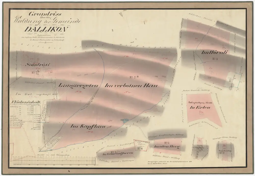 Voorbeeld van de oude kaart