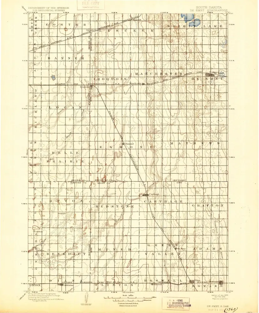 Aperçu de l'ancienne carte