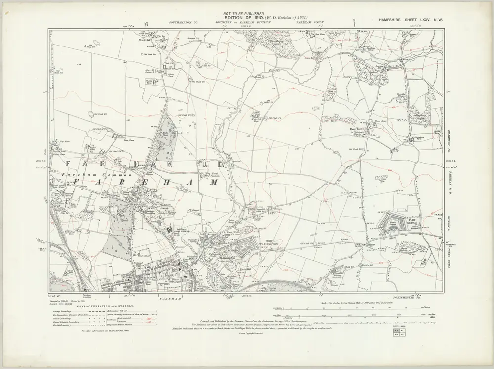 Voorbeeld van de oude kaart