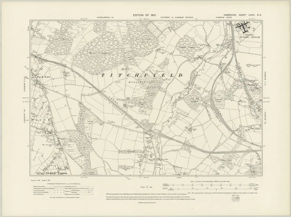 Voorbeeld van de oude kaart