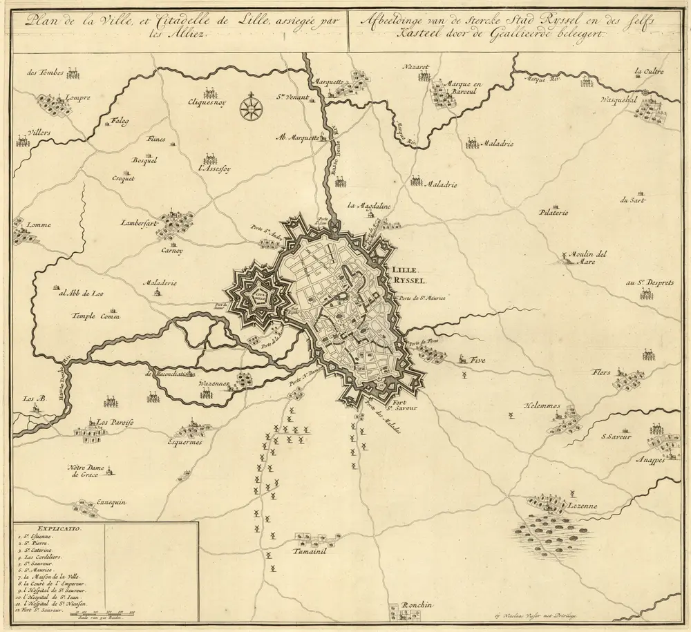 Voorbeeld van de oude kaart