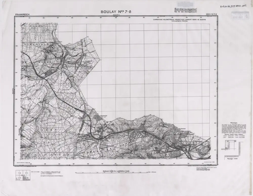 Aperçu de l'ancienne carte