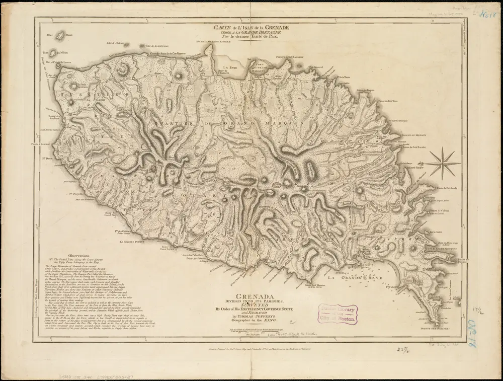 Voorbeeld van de oude kaart