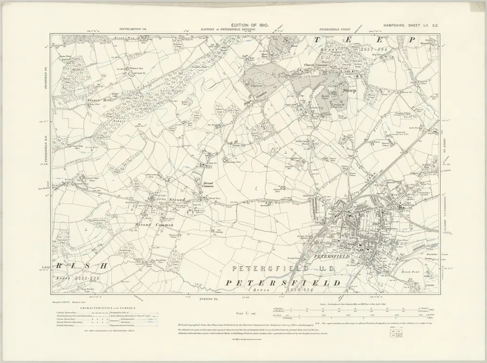 Voorbeeld van de oude kaart