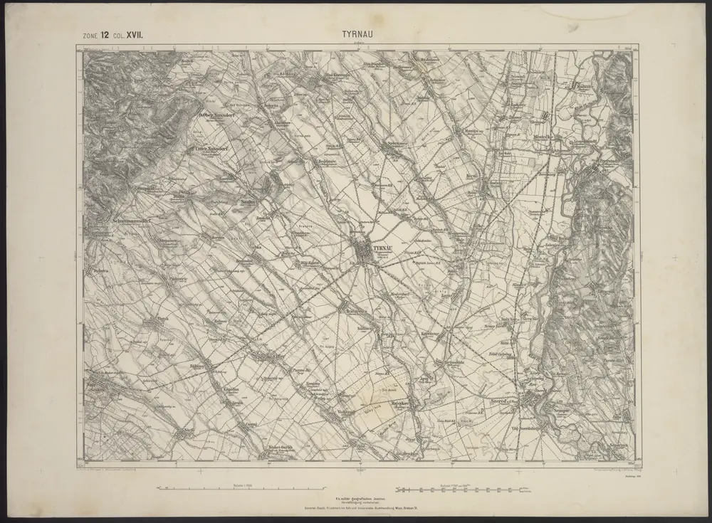 Voorbeeld van de oude kaart