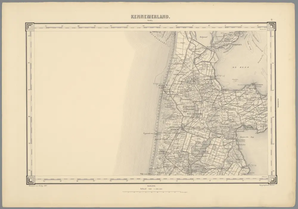 Voorbeeld van de oude kaart