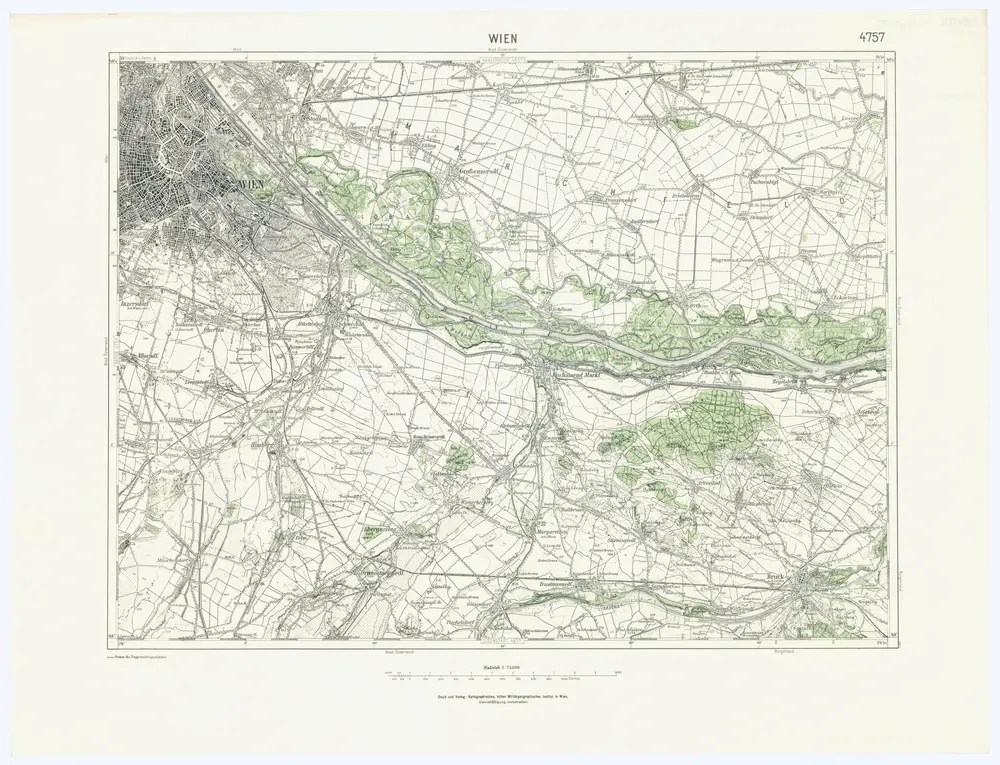 Voorbeeld van de oude kaart