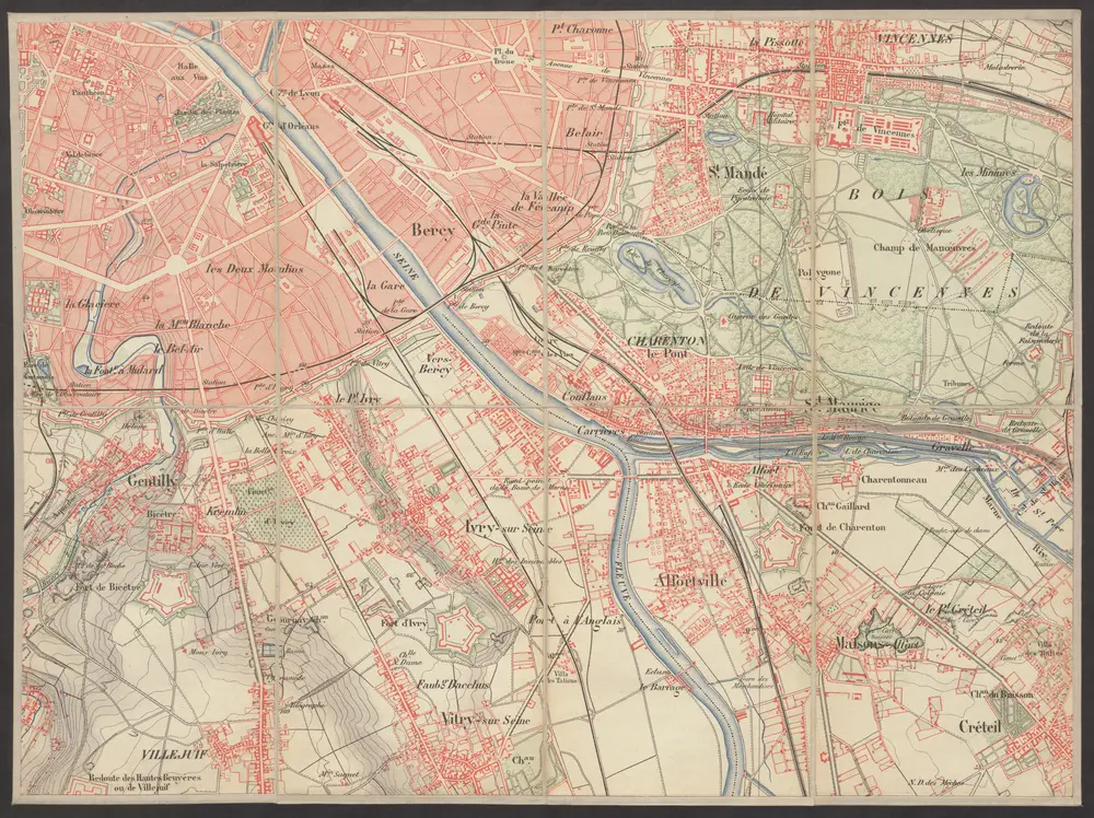 Voorbeeld van de oude kaart