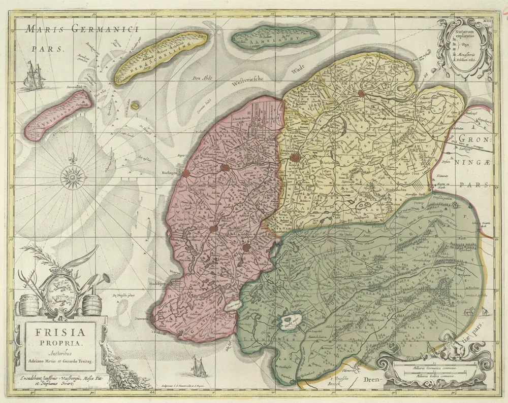 Voorbeeld van de oude kaart