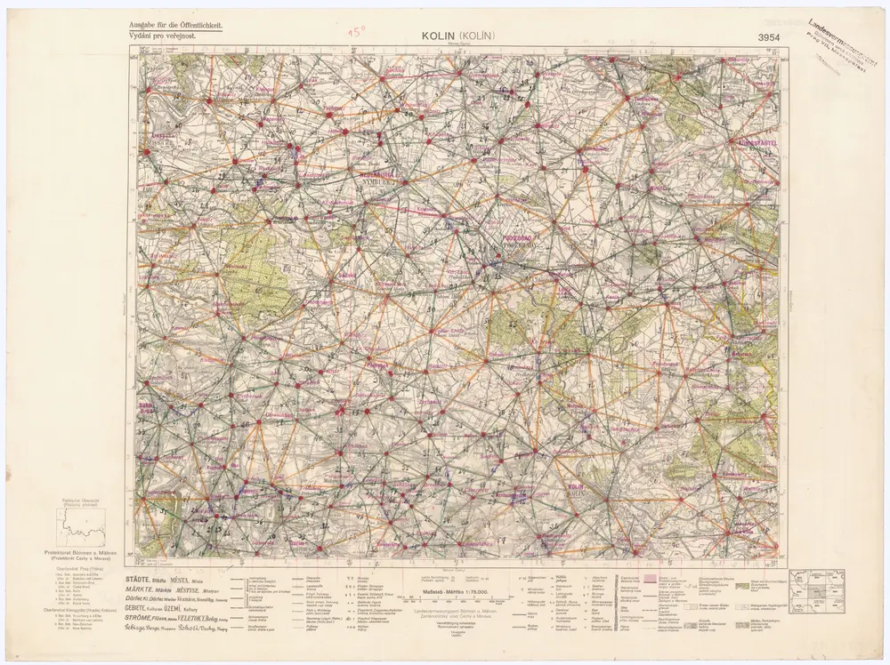 Voorbeeld van de oude kaart