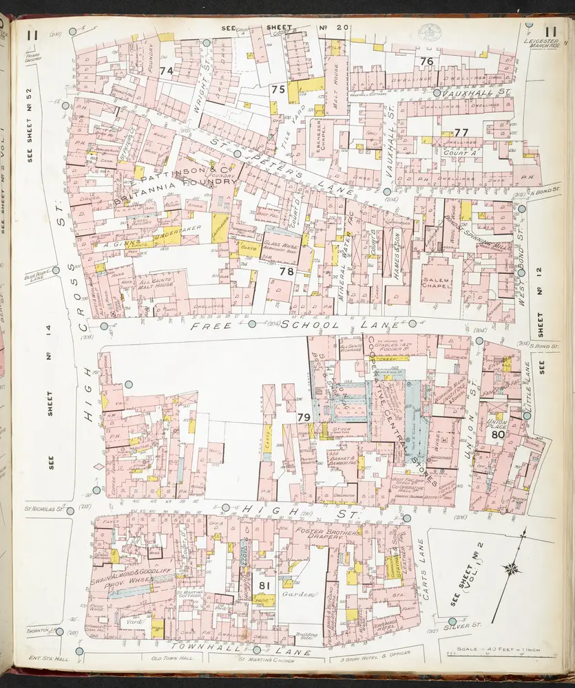 Insurance Plan of Leicester: sheet 11