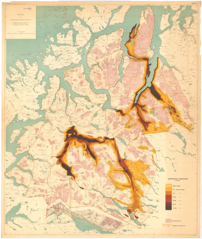 Voorbeeld van de oude kaart