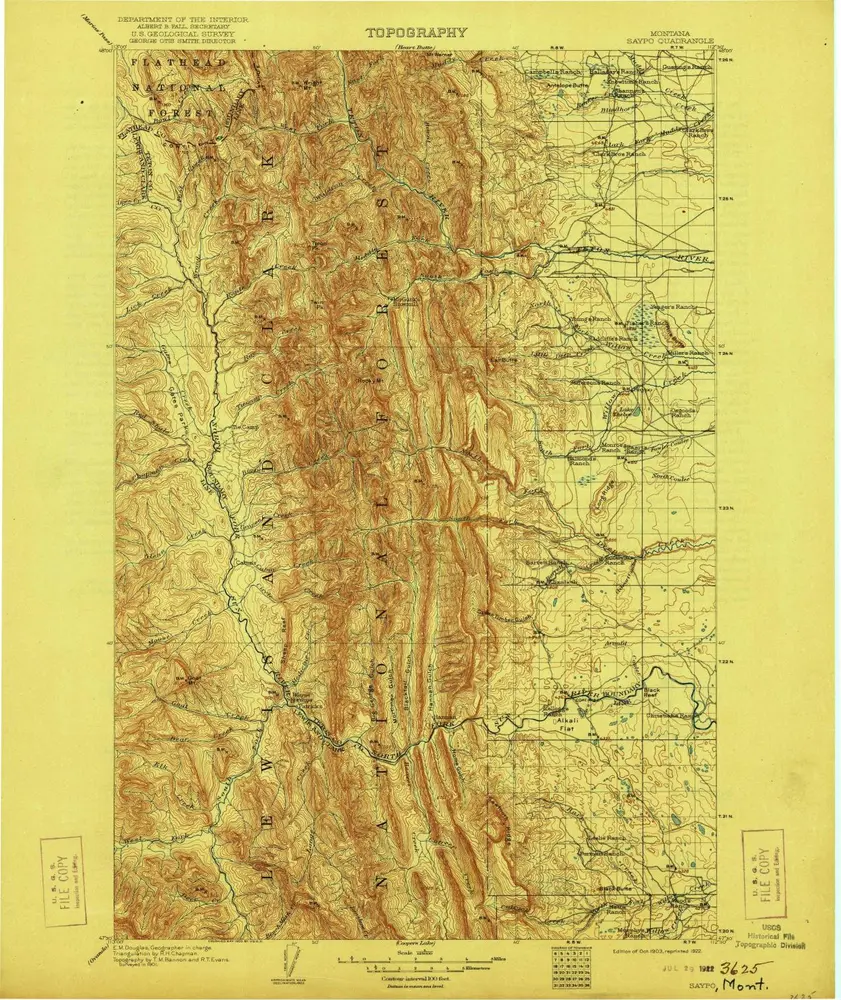 Voorbeeld van de oude kaart