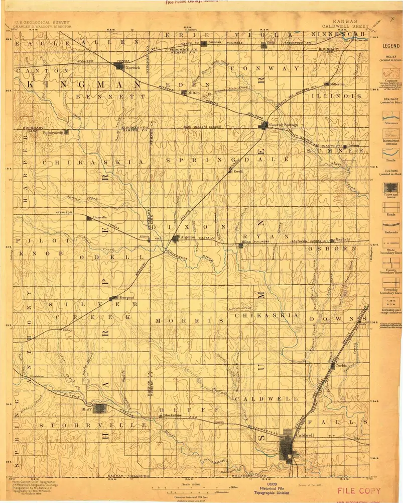 Voorbeeld van de oude kaart