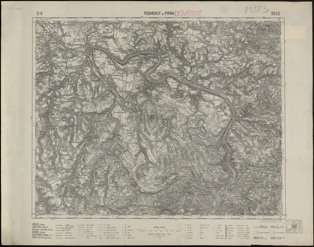 Voorbeeld van de oude kaart