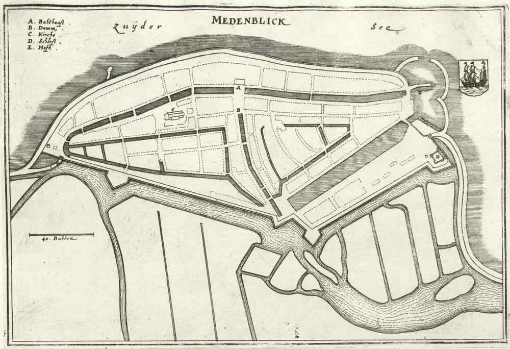 Voorbeeld van de oude kaart