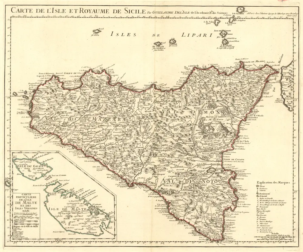 Aperçu de l'ancienne carte