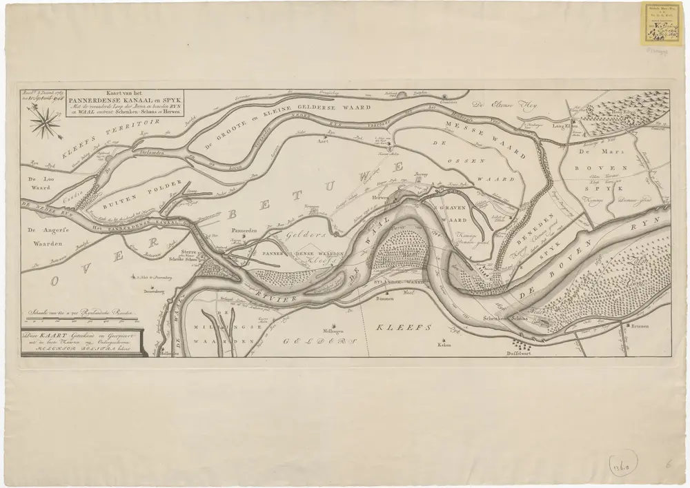 Voorbeeld van de oude kaart