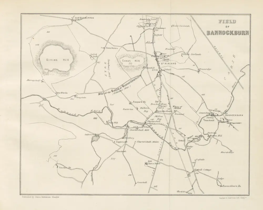 Voorbeeld van de oude kaart