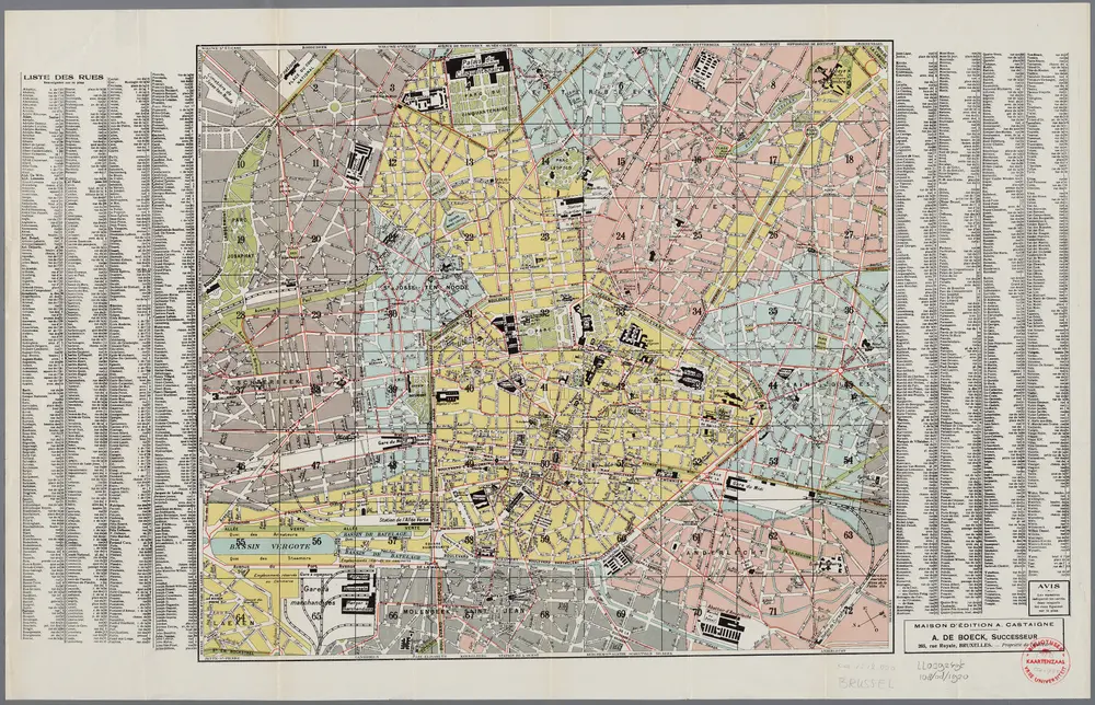 Voorbeeld van de oude kaart