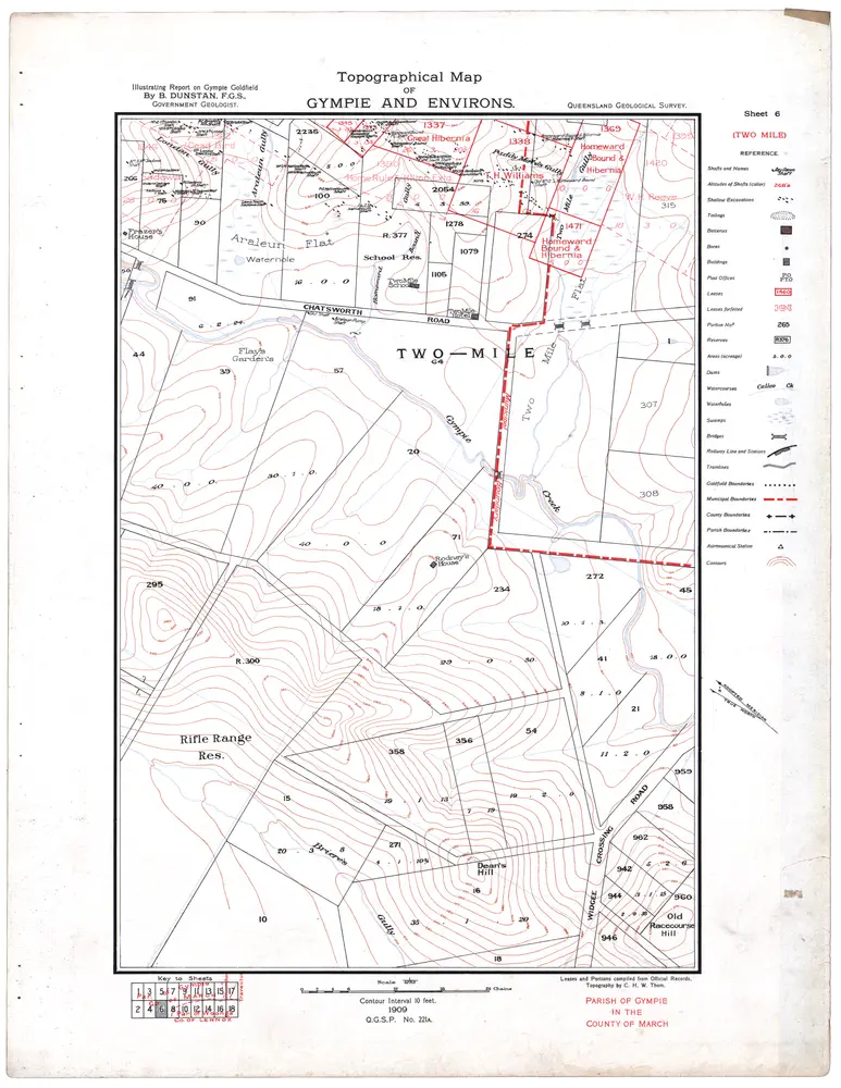 Voorbeeld van de oude kaart