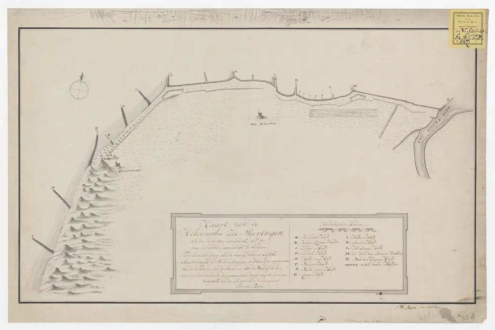 Voorbeeld van de oude kaart