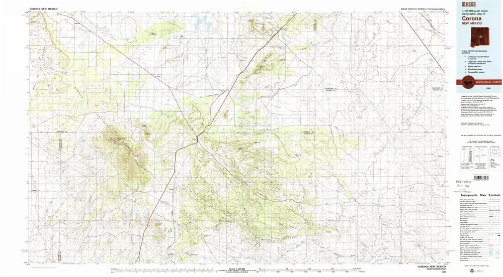 Voorbeeld van de oude kaart