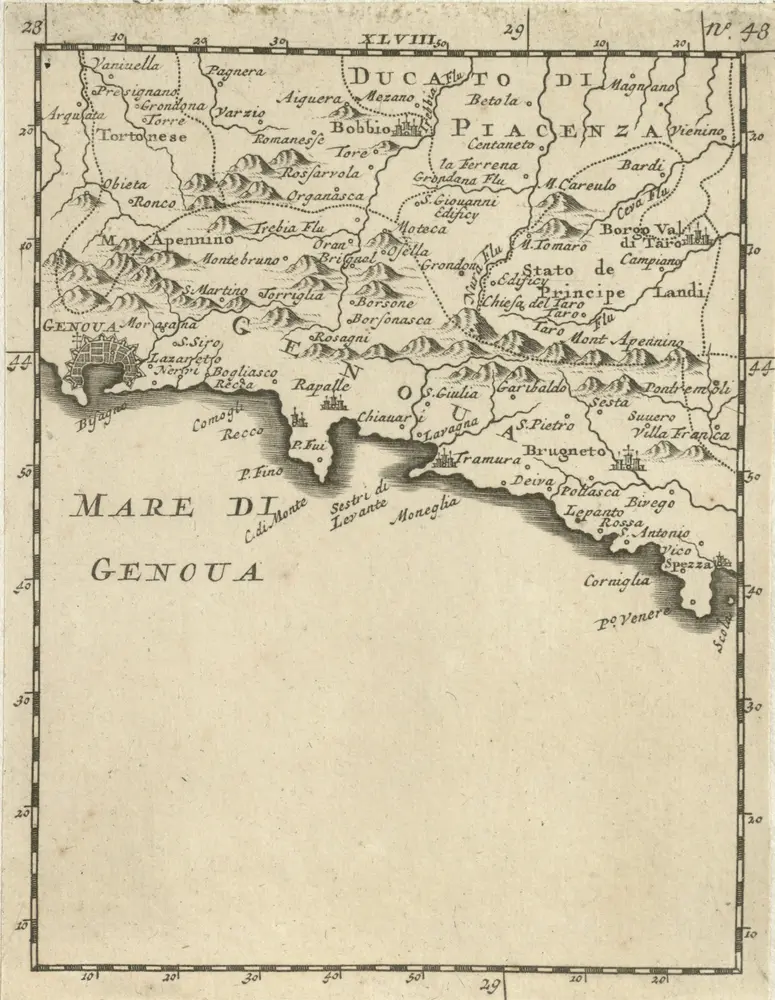 Aperçu de l'ancienne carte