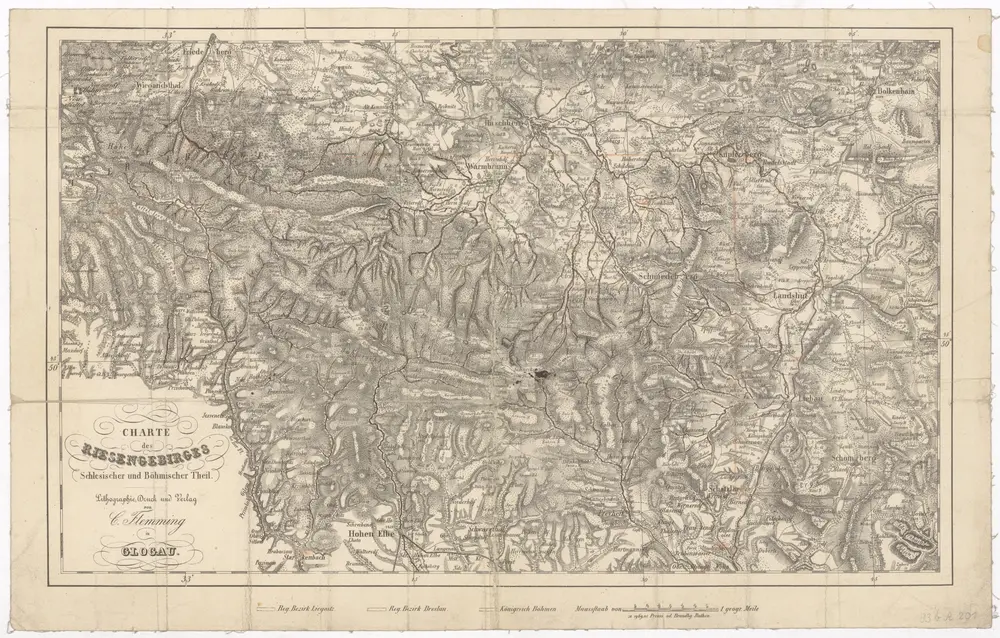 Voorbeeld van de oude kaart