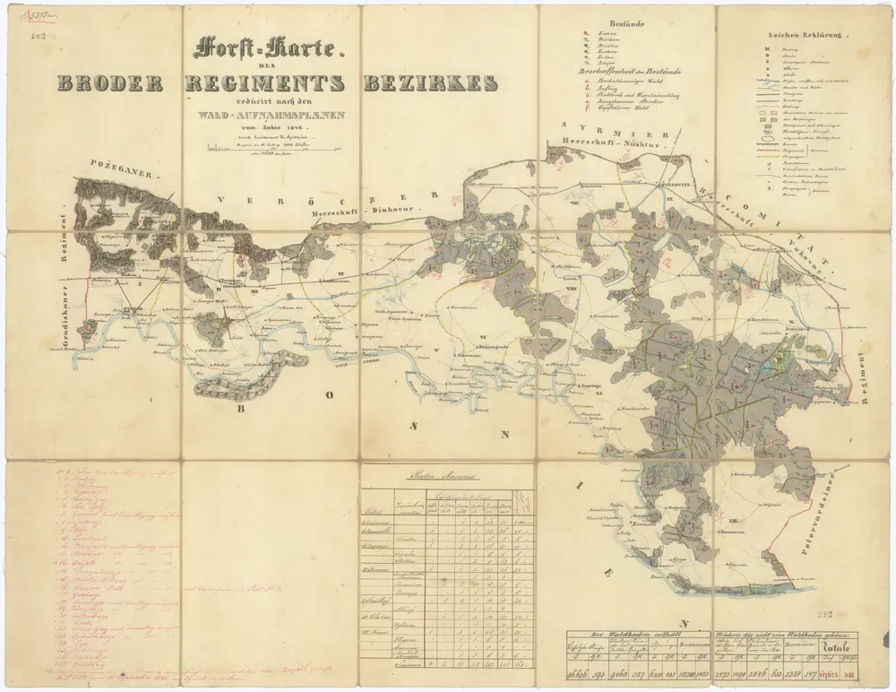 Voorbeeld van de oude kaart