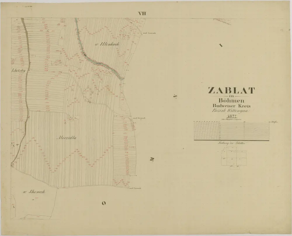 Voorbeeld van de oude kaart