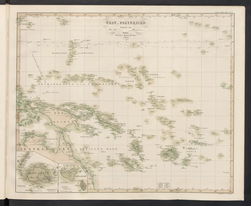 Voorbeeld van de oude kaart