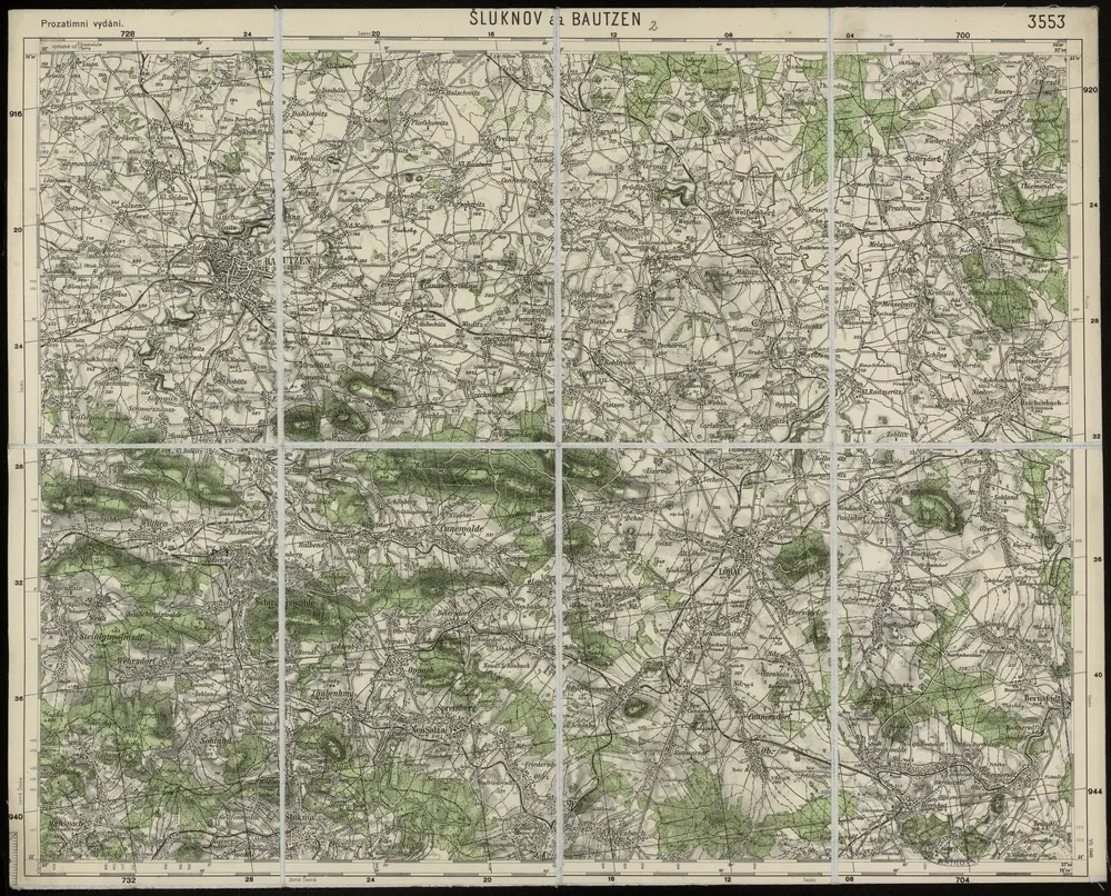 Voorbeeld van de oude kaart